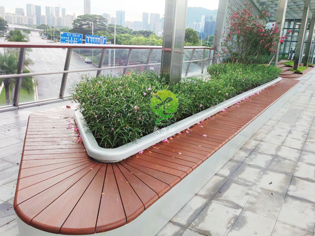 不銹鋼花池坐凳美化深圳前?？缃止珗@G9天橋城市戶外景觀