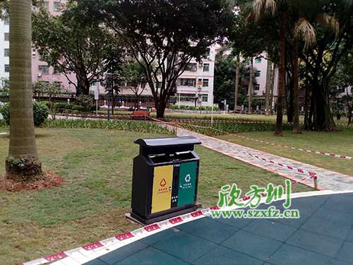 韶關(guān)機關(guān)鋼制垃圾桶，欣方圳量身定做